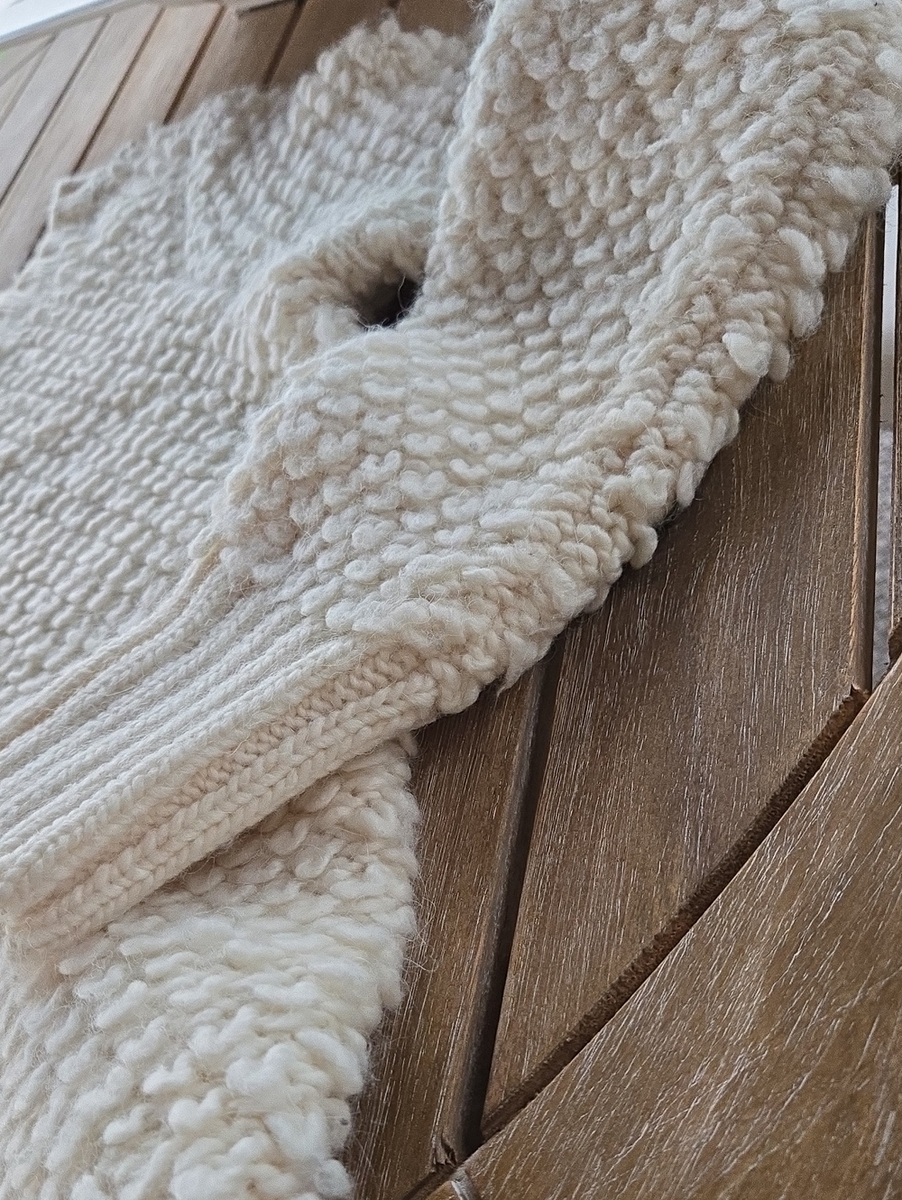 Banana Republic Made of Italian Yarn Wool Alpaca Crewneck Textured Knit Sweater - Picture 6 of 12